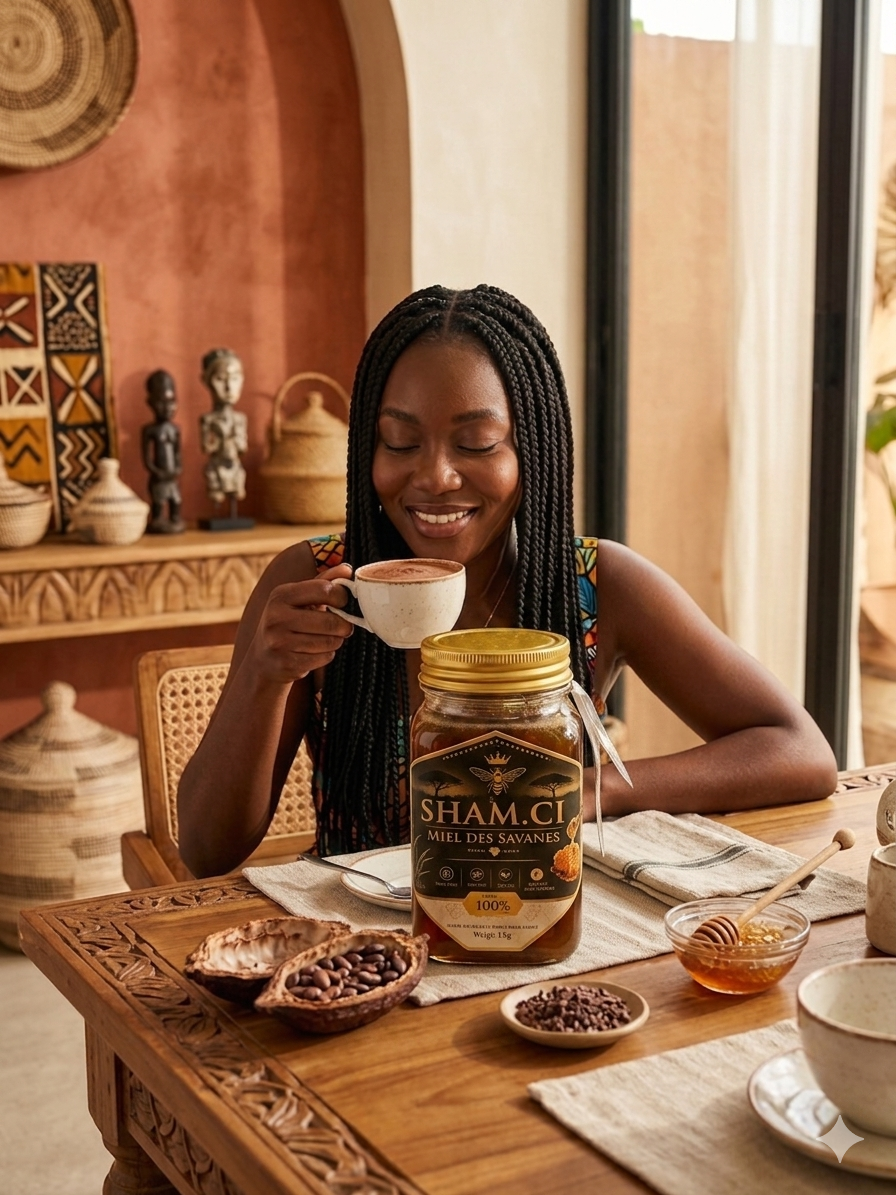 Miel Pur des Savanes de Côte d'Ivoire — Pot 300g